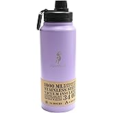 Aquapelli Viola Purple Vacuum Insulated Water Bottle, 34 oz