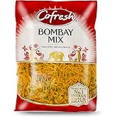 CoFresh Snacks, Indian Rice Sticks, Crunchy Mix of Noodles, Peas, Peanuts &amp; Lentils, Savoury Indian Snacks, Britain's Favorite Indian Snack Brand, Vegetarian, Taste of India, 11oz (Bombay Mix)