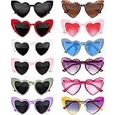 Geopty 12 Pack Heart Shaped Sunglasses for Women Bachelorette Party Favors Retro Cateye Bridemaid Glasses Bride Shower Gift