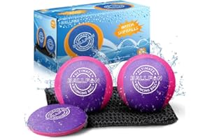 BallFUN Skip Balls for Water, Water Skipping Balls for Swimming Pool, Pool Toys for Friends and Family, Water Toys and Beach Must Have