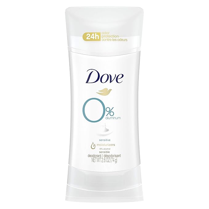 Dove AluminumFree Deodorant For Women Sensitive For 24 Hour Alcohol