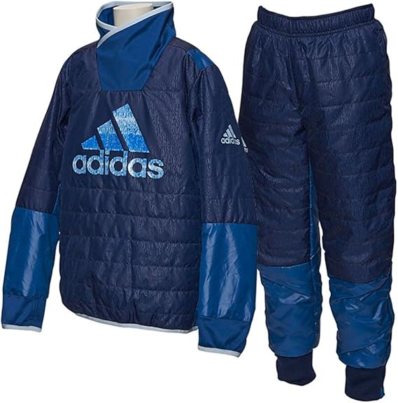 Amazon アディダス Adidas ジュニア Rengi ウォーマートップ パンツ上下セット 中綿 カレッジネイビー Cネイビー Bql33 Ay2521 Bql34 Ay2524 160 サッカー フットサル ボーイズ 通販