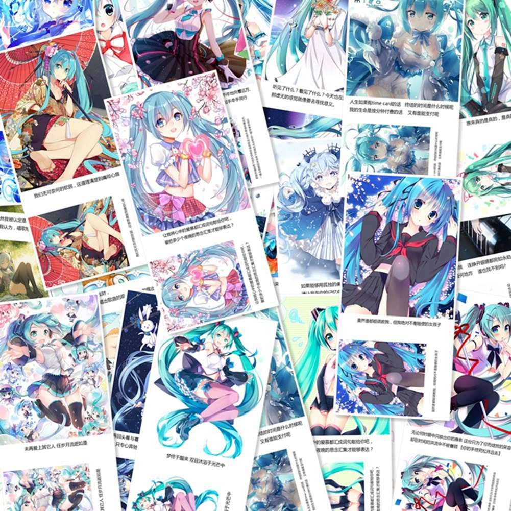 Redcherry Carte Postale Manga Japonais Anime Carte Postale Poster Lomo Cartes Cadeau Stickers Hatsune Miku Cartes Postales Cartes Et Papier Cartonne Bhstripes Com
