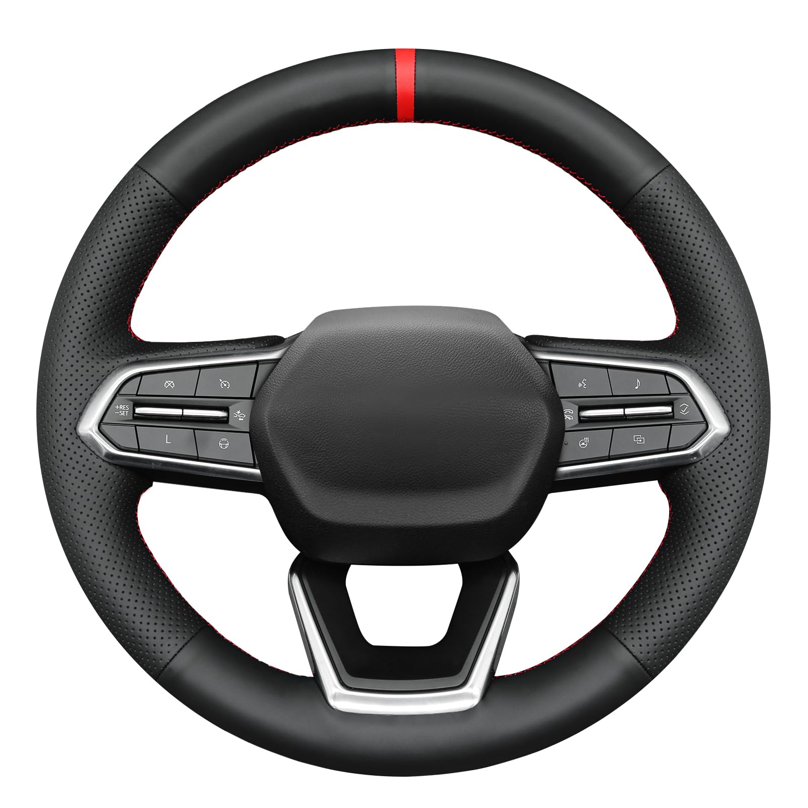 Photo 1 of MEWANT Steering Wheel Cover Compatible with Chevry Equinox Silverado EV Traverse Tahoe Blazer EV 2024-2025 Suburban Microfiber Leather Steering Wheel Wrap