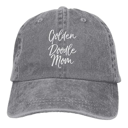 Golden Doodle Mom Truck Driver Hat Adjustable Baseball Caps Denim
