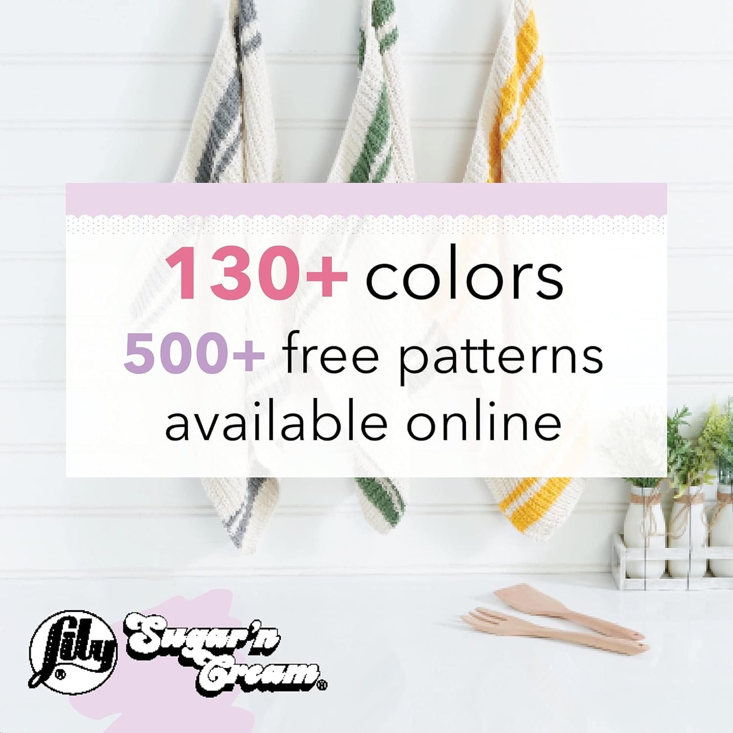 Lily Sugar N Cream Cones Faded Denim Yarn - 1 Pack of 14oz/400g - Cotton - #4 Medium - 706 Yards - Knitting/Crochet