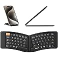 ProtoArc Ergonomic Foldable Keyboard, XK03 Split Folding Travel Bluetooth Keyboard, Ultra Slim, Portable for iPad, iPhone, Tablet, Laptop, PC