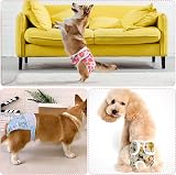 Medo 3 Packs Reusable Dog Nappies XS 25-35 cm Pink Blue Yellow view 4