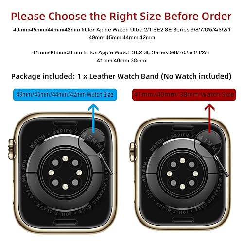 OUHENG Compatible with Apple Watch Band 49mm/46mm/45mm/44mm/42mm