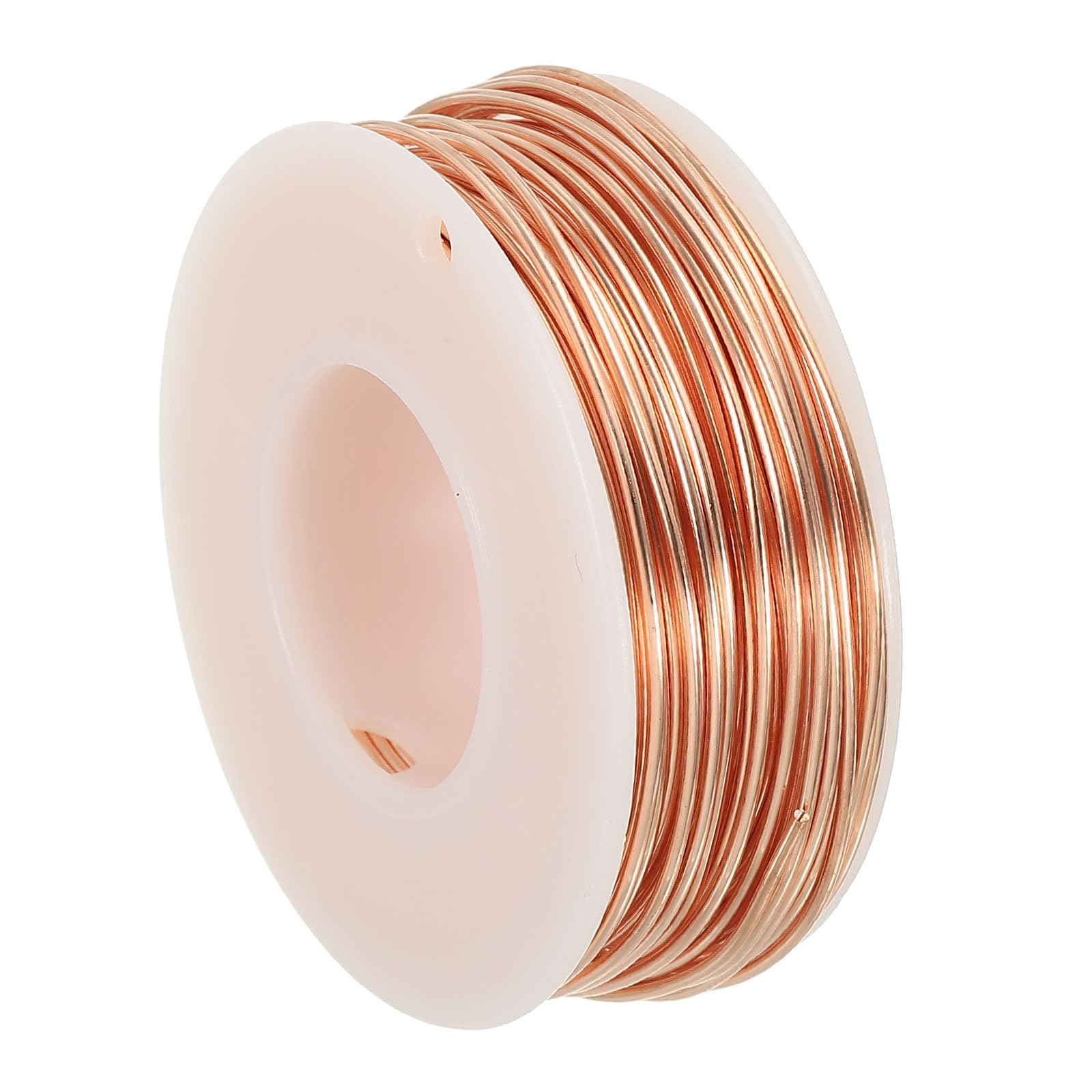 PATIKIL 59.05 Feet Solid Bare Copper Wire,18 Gauge 99.9% Pure Copper Wire 1.02mm Soft Beading Wire Metal Plant Stem Ties for Jewelry Craft (18m)