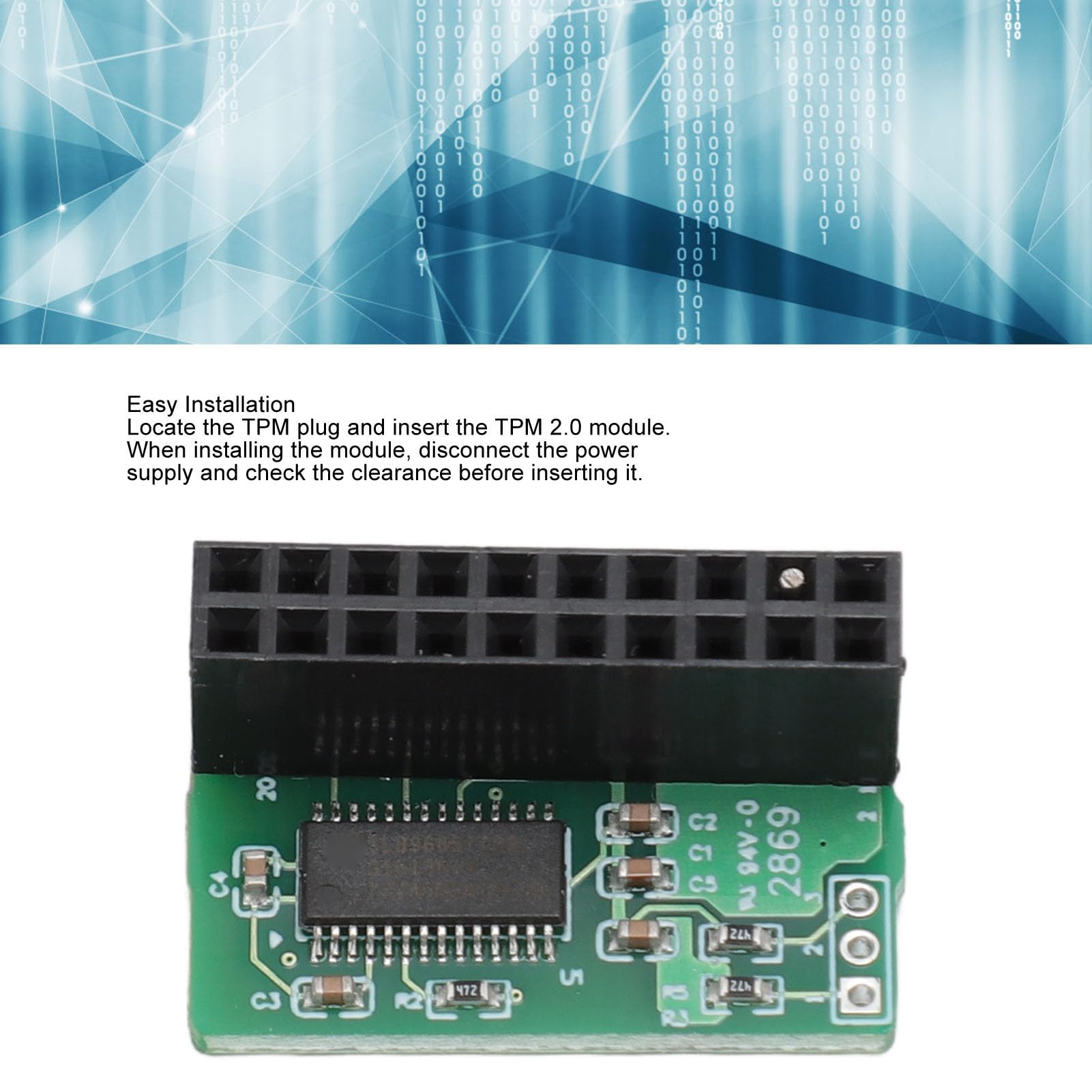 Mua 20 Pin TPM 2.0 Module for SuperMicro AOM TPM 9665V, Parallel ...