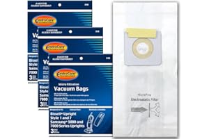 EnviroCare Replacement Micro Filtration Vacuum Cleaner Dust Bags Designed to Fit Bissell Style 1 and 7 Uprights 9 Pack