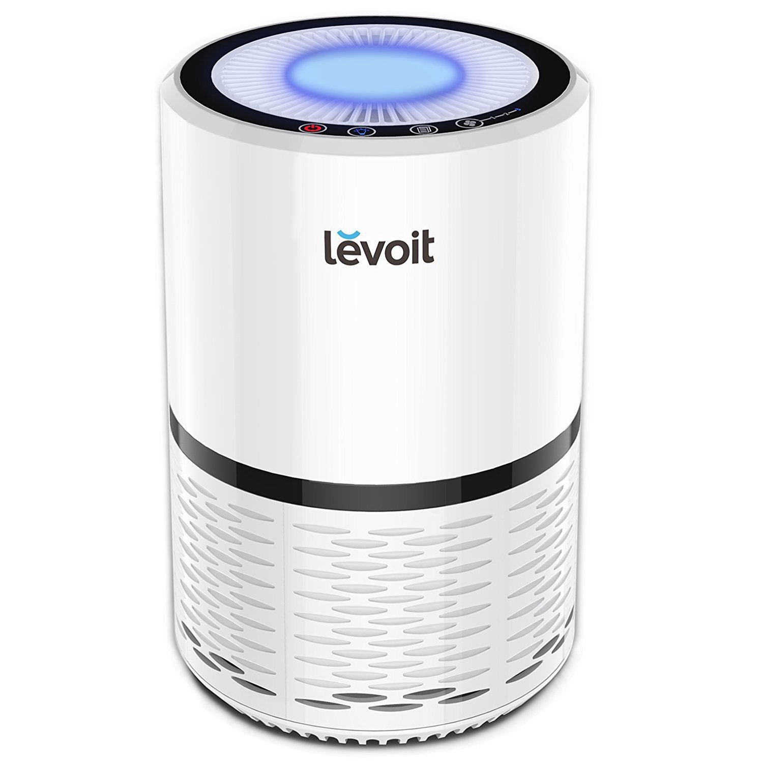 LEVOIT Air Purifier for Home Smokers Allergies and Pets Hair, True HEPA Filter, Quiet in Bedroom, Filtration System Cleaner Eliminators, Odor Smoke Dust Mold, Night Light, 2-Year Warranty, LV-H132