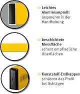 Stabila 70-2-180 Level 180cm 72in 14190 Lightweight 1.36 kg view 5
