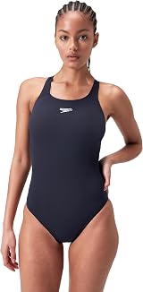 Speedo Women's Eco Endurance+ Medalist Swimsuit Athletic Fit Navy 34 view 5