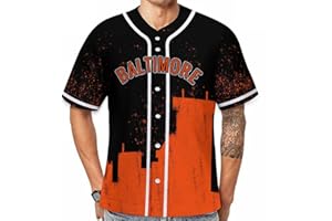 JH3DBF Baseball City Jerseys Sports Fans Shirts Clothing for Fans Men Gifts Printing S-2XL
