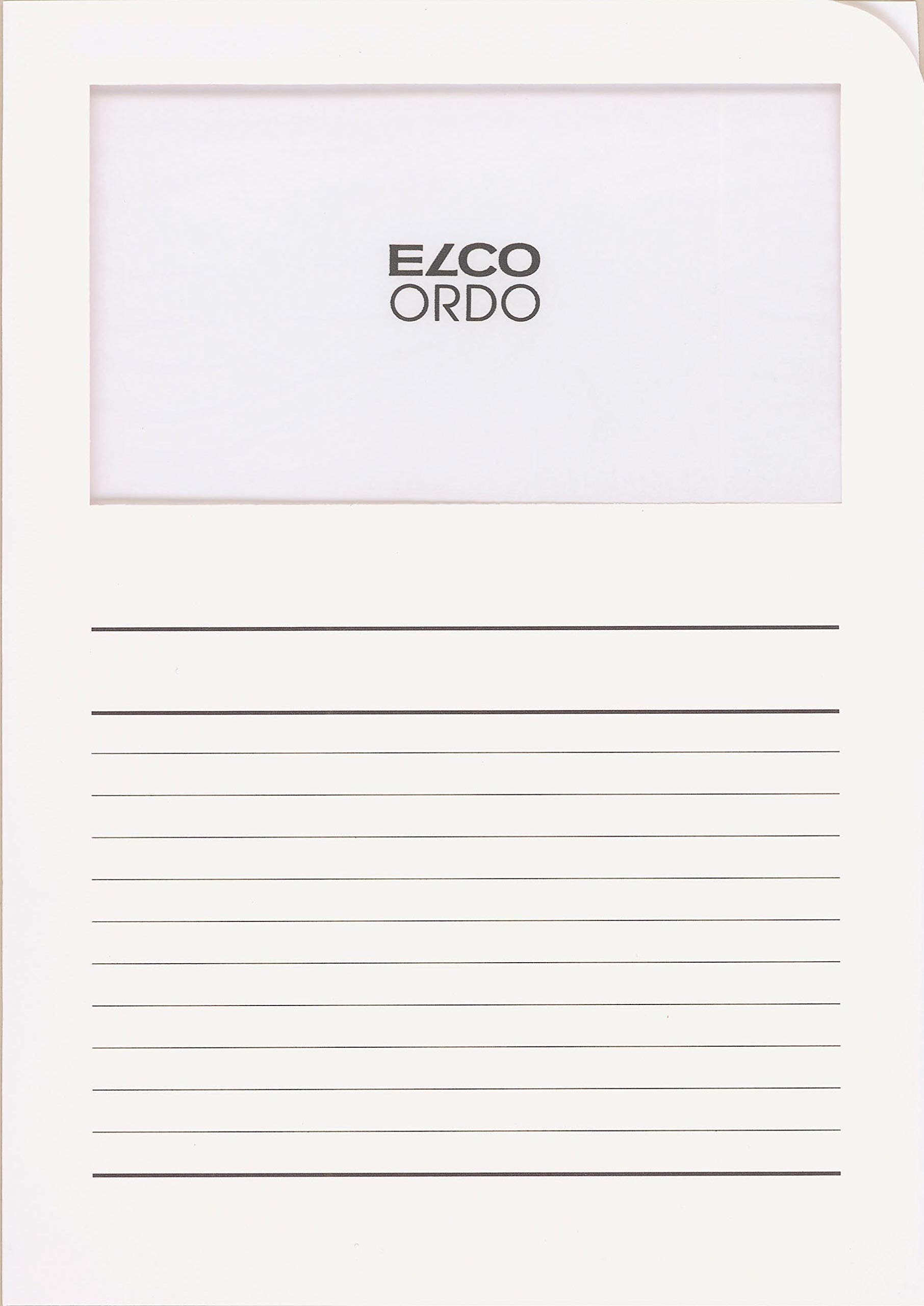 Elco"Ordo Classico" Organisation Folder - White (Pack of 10), 73695.10