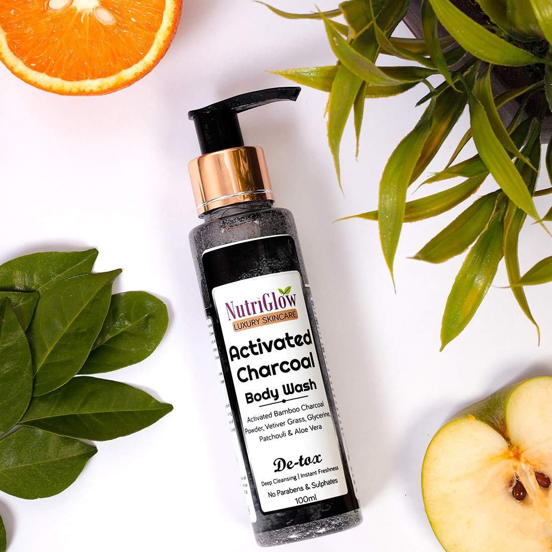 nutriglow charcoal face wash