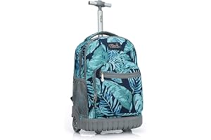 Tilami Rolling Backpack 19 inch Wheeled Boys Girls Travel School Student Trip…