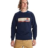 MARMOT Men's Montane Crew Sweatshirt - Screen Printed Graphic on Warm, Breathable, Eco-Friendly Cotton/Poly Blend