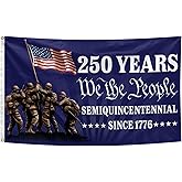 250 Anniversary Flag 3x5 Ft 1776 America Semiquincentennial Patriotic Flag with Brass Grommets for Outside House Indoor Garden Yard Decorations