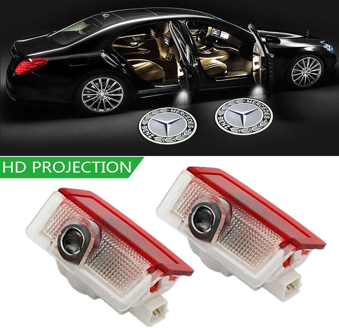 The second generation upgraded car door welcome Light HD logo symbol projector 2 packs(W166/W212/W246/W176)-BZ203 xtrxtrdsf