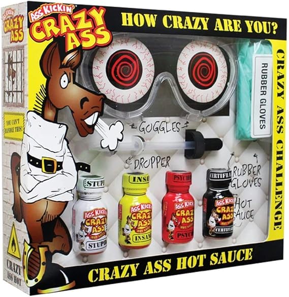 Crazy Ass Hot Sauce Challenge Kit Amazon.ca Home & Kitchen
