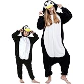 DarkCom Kids Animal Onesie,Women and Mens Cosplay Black Penguin Onesie Halloween Costume Christmas Pajamas Sleepwear