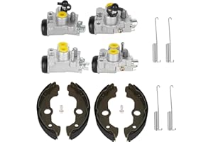 ISEYEC Front Left or Right Brake Wheel Cylinders Shoes Kit All 4 for Honda TRX400 FW Fourtrax Foreman/TRX450 Fourtrax Foreman 1998-2004, Replace for 45330-HN0-A01 45370-HN0-A01 45310-HN0-A01 45350-HN0-A01
