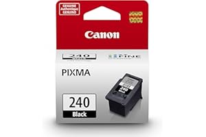 Canon PG-240 Genuine Black Ink Cartridge, Compatible with MG2120/3120/4120, MX512/432/472/372/392/522/532/452, MG2220/3220/4220/3520/3620, TS5120