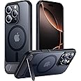 Temdan Magnetic Compatible with iPhone 16 Pro Max Case, [Built-in Invisible Kickstand][Compatible with MagSafe] [Military Grade Shockproof] Slim Translucent Matte Phone Case for iPhone 16 Pro Max 6.9"