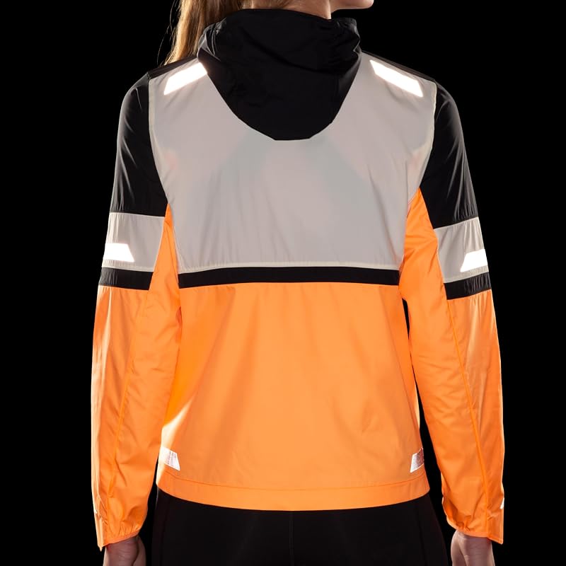 221689167 Run Visible Jacket 2.0 Jacket Femme Ecru/Fluoro Flash/Black Taille 30