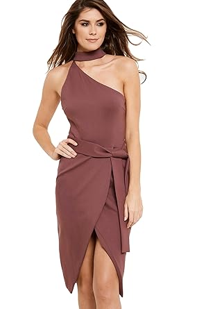 lavish alice halter neck dress