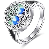 ONEFINITY Tree of Life Rings Sterling Silver Celtic Knot Tree of Life Rings Family Tree Jewelry Gifts for Women