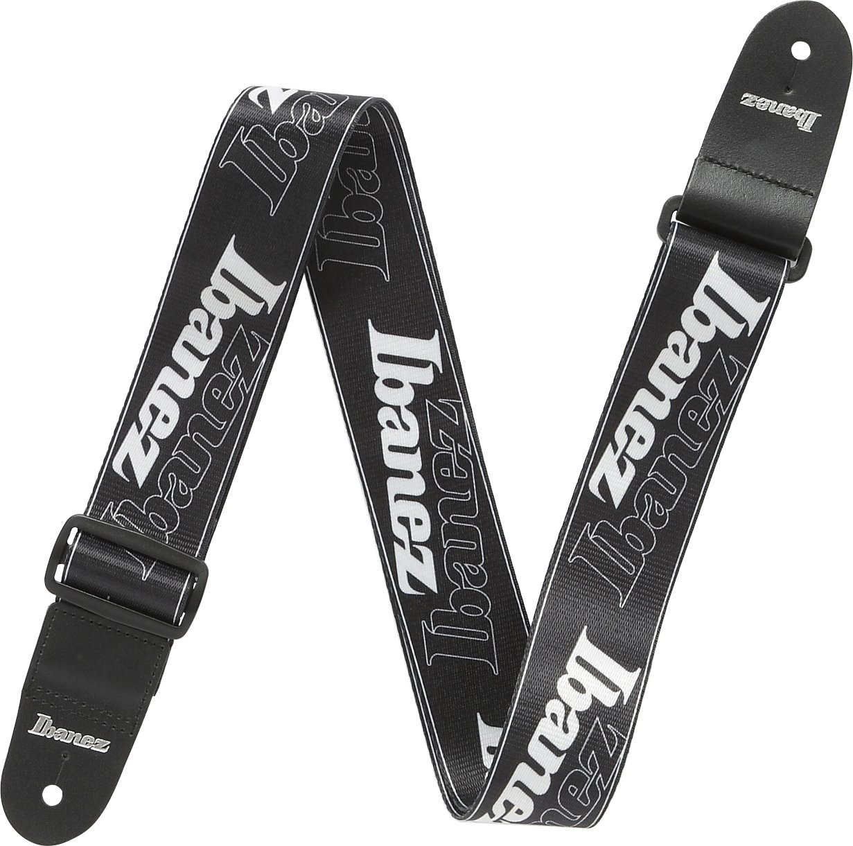 IBANEZ Design Strap - "Ibanez Logo" (GSD50-P6), Black