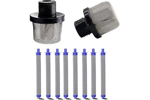 Replaces for Graco Airless Sprayer Filter - 288716 & 288749 Filters Set (2+8 Packs), Includes 3/4-Inch Inlet Suction Strainer