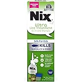 Nix Ultra Superlice Treatment, All-in-One Shampoo, 4 Fl Oz & Lice Removal Comb