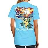 Southern Attitude Salty Since Birth - Sky Blue Women's T-Shirt