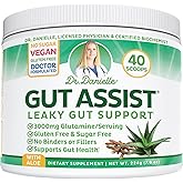 Leaky Gut Support Powder | L-Glutamine Gut Lining Formula | Gut Assist by Dr. Danielle