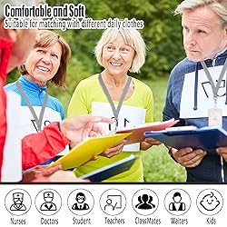 Patelai 60 Pcs Breakaway Lanyards with J Hook Bulk