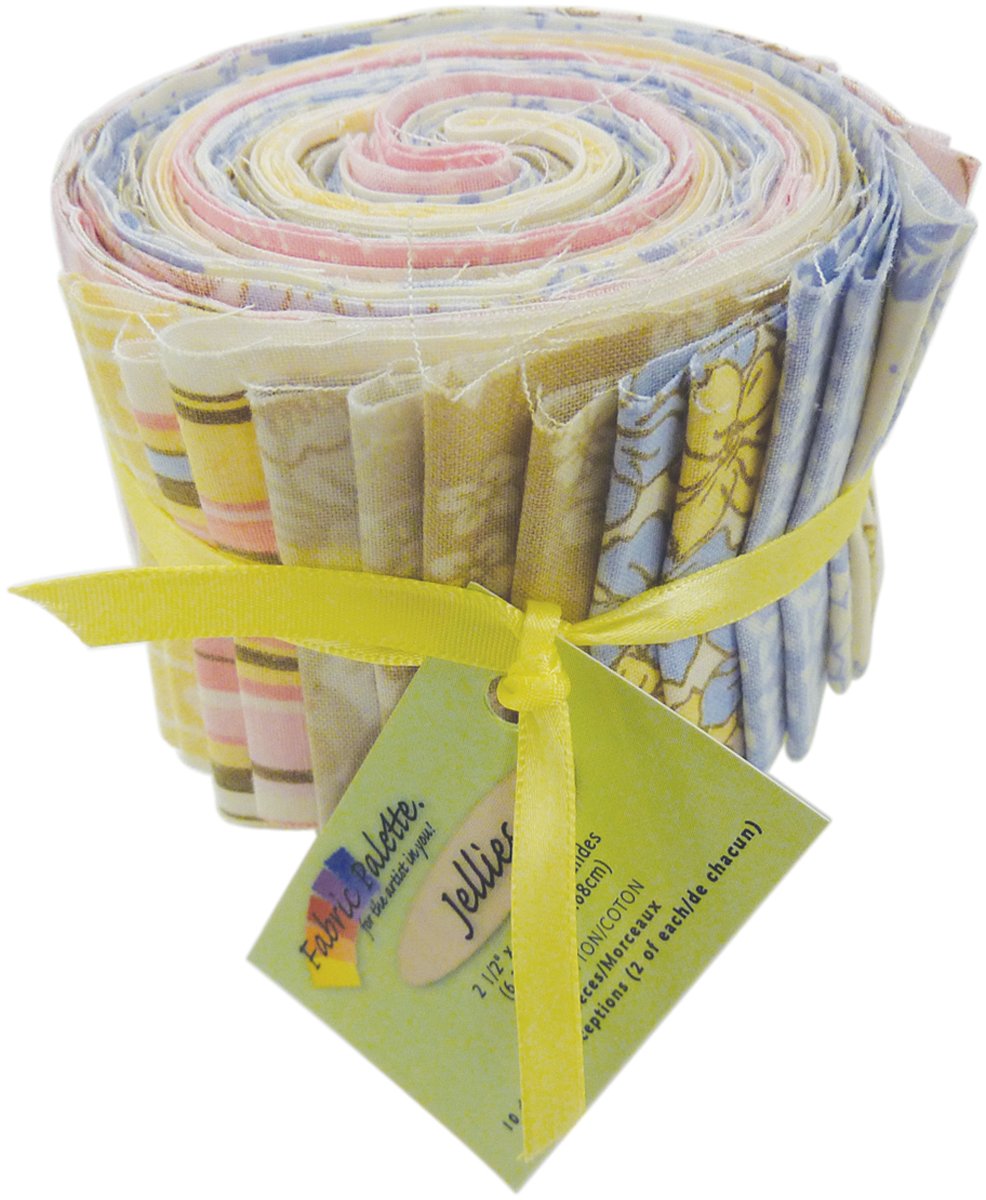 Fabric Editions Jelly Roll Simple Vintage Design 20 pieces 6 x 106cm