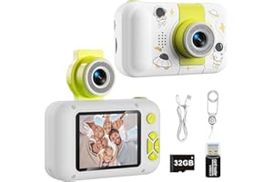 ARNSSIEN Kids Camera Toys for 3 4 5 6 7 8 9 10 11 12 Year Old Girls/Boys,Kids Digital Camera for Toddler,Christmas Birthday Festival Gifts for Kids,Video Selfie Camera for Kids with 32GB TF Card