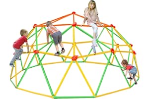 NAQIER Climbing Dome Upgraded 10FT Climber for Kid 3-10 Jungle Gym Monkey Bar Backyard Geometric Support 800LBS Outdoor Play Equipment Toddler Outside Toy