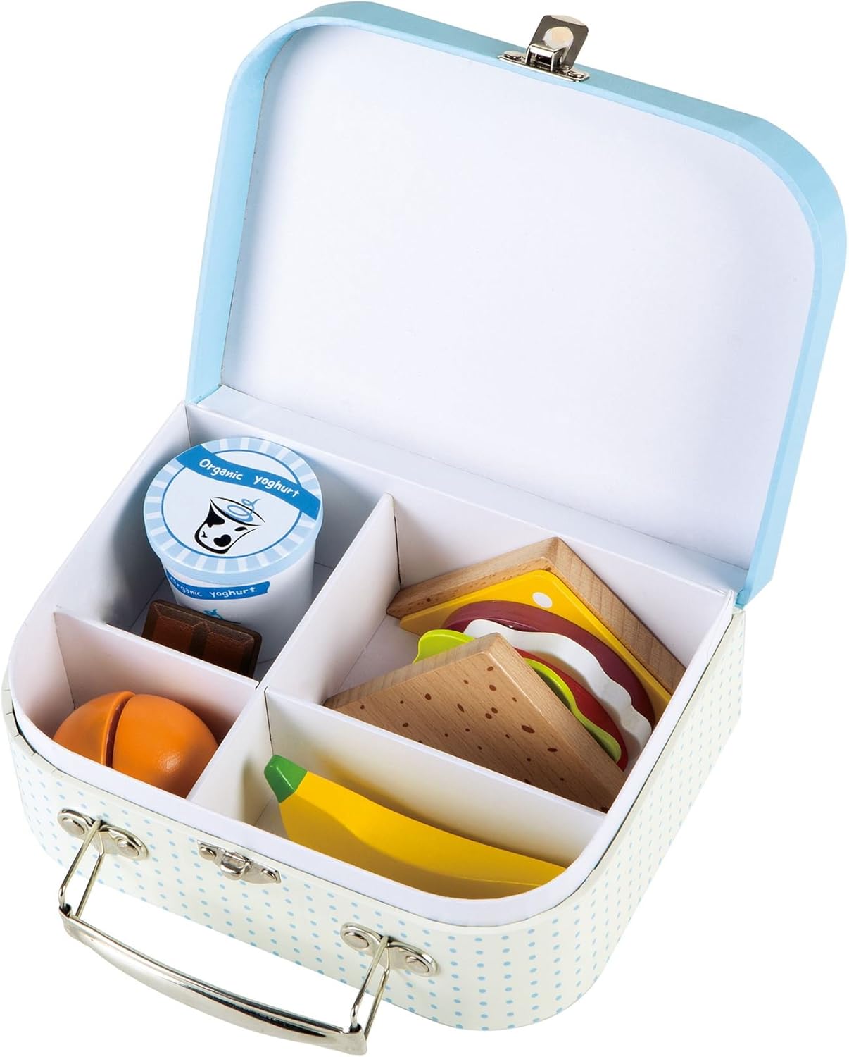 Lelin Wooden Sandwich pretend play food set Pretend play toy food