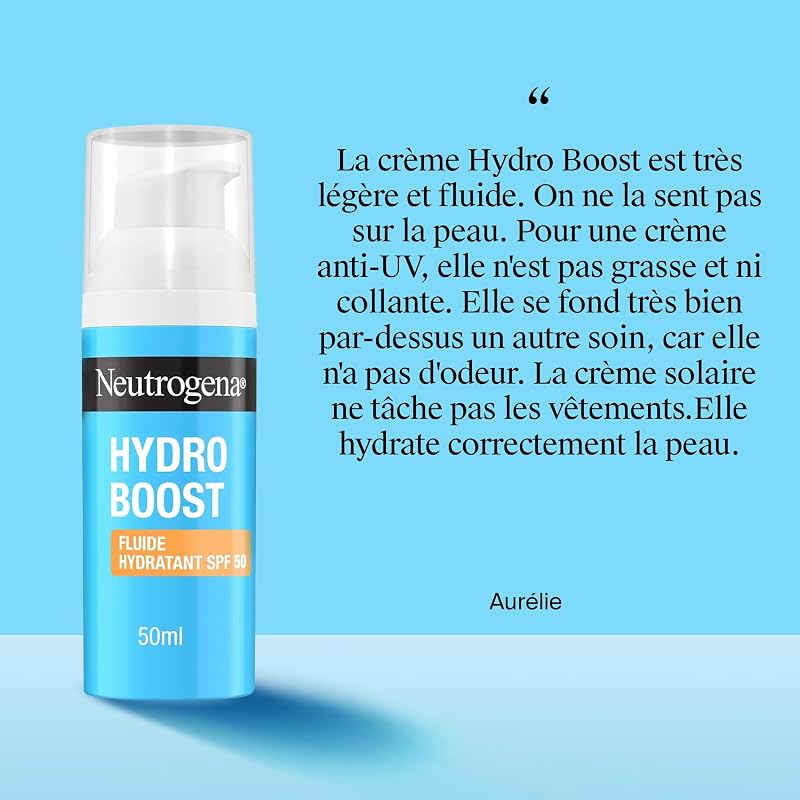Fluide Hydratant Hydro Boost SPF 50 Sans Parfum, 50 ml