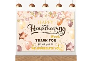 IRCOR Housekeeping Week Decorations Happy Housekeeping Week Backdrop Happy Housekeeping Week Decorations