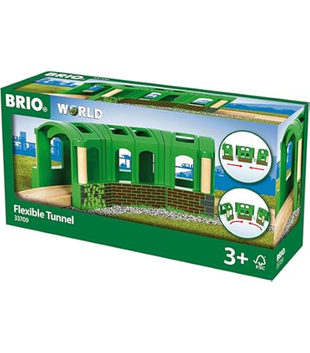 Amazon.com: BRIO World 33890 - Travel Train & Tunnel - 3 Piece