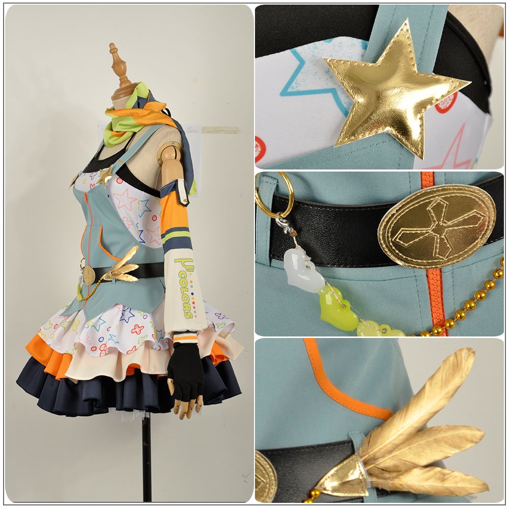 コスチューム 高坂穂乃果 Lovelive 覚醒後 I Cos ラブライブ 男性m 仮装 B07b4d4jjt 変装 男性m クレヨン編 コスプレ衣装 クレヨン 激安本物