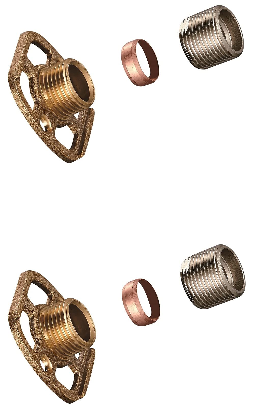 KINGBATH™ Bar Valve Fixing Kits Brackets 3/4” Inch Connections BSP 15mm Wall Mounted Fast Fix Kit Bracket for Thermostatic Shower Bar Valve Or Bath Shower Mixer Tap