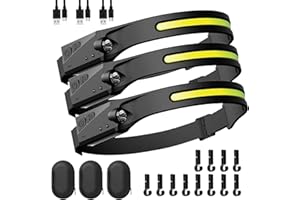 Led Head Band, 230 Degree Headlamp, Rechargeable Super Bright Lightweight Headlamp, Lightweight Waterproof for Outdoor Activi